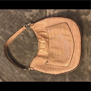 Mushroom tan shoulder bag purse